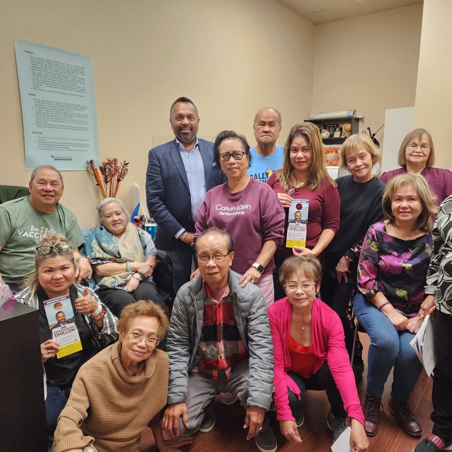 Ripudaman meeting with local residents